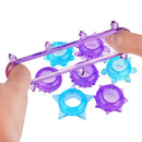 Set Anillos Aros Para Pene Silicona Retardante 5 Unidades