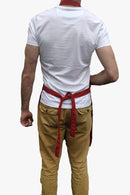 Delantal  Ajustable Chef Mesero Profesional Tela Rojo