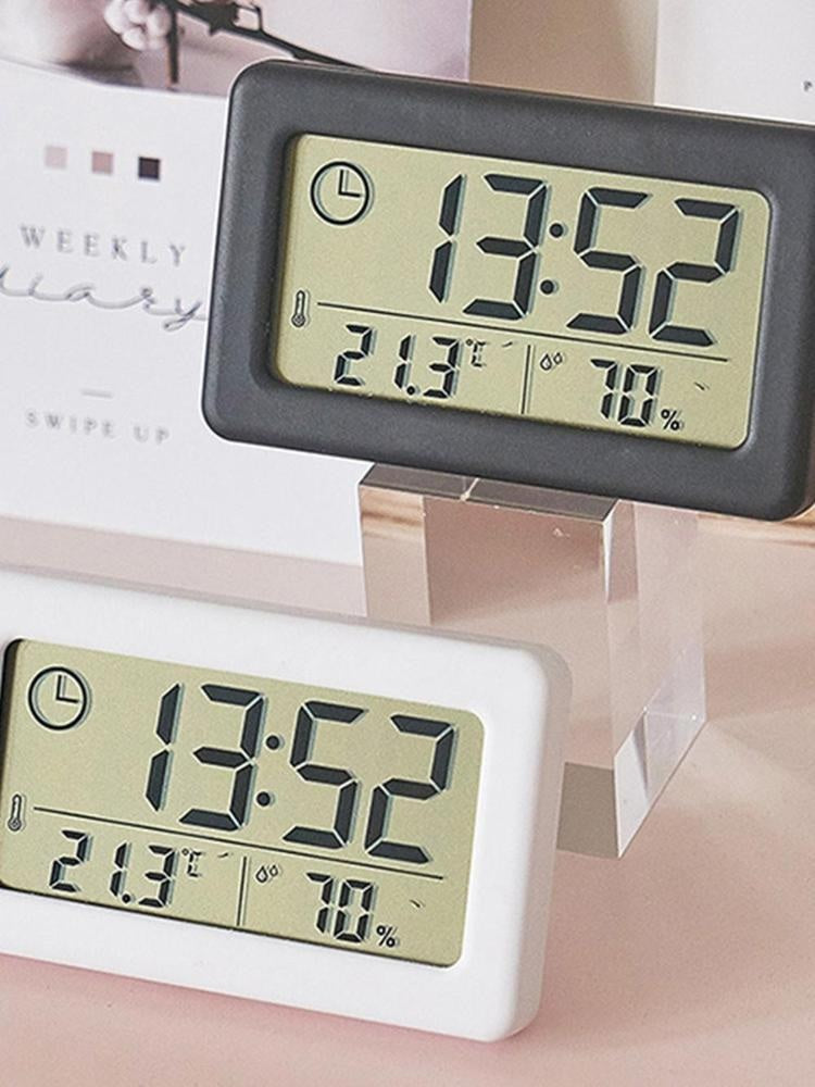 Reloj De Mesa Temperatura Humedad Electrónico Led