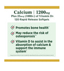 Natures Bounty Calcio + Vitamina D3 1200mg