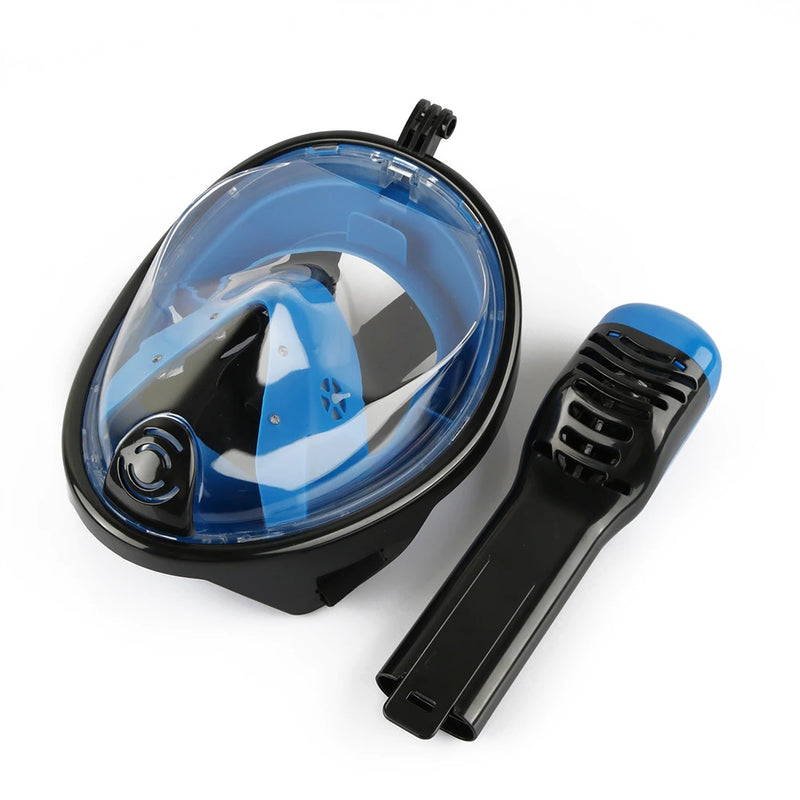 Mascara Buceo Careta Snorkel Full Face Con Tula Go Pro