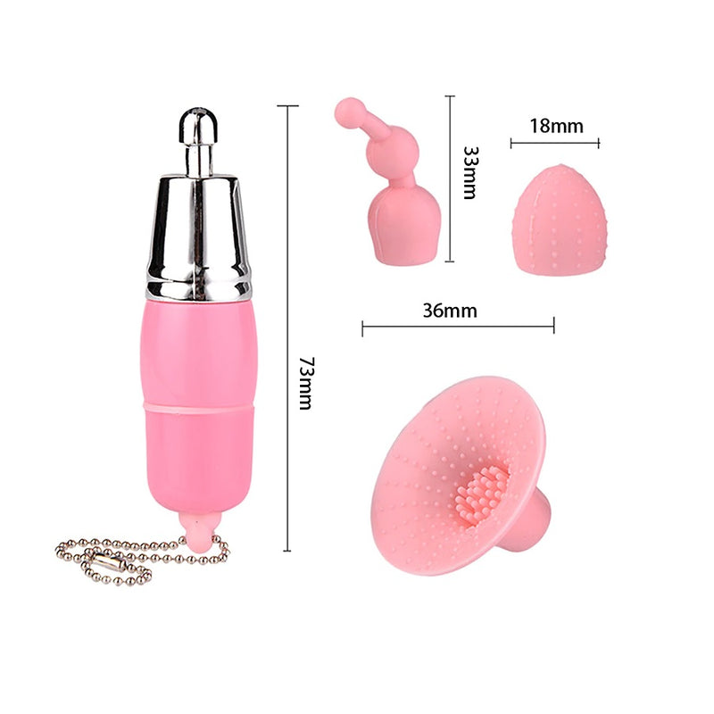 Mini Vibrador Succionador Femenino 3 Piezas Fetiche Fantasia