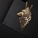 Collar De Lobo Punk Vintage Para Hombres Y Mujeres