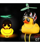 Pato De Goma Luminoso Para Moto Y Bicicleta Decorativo