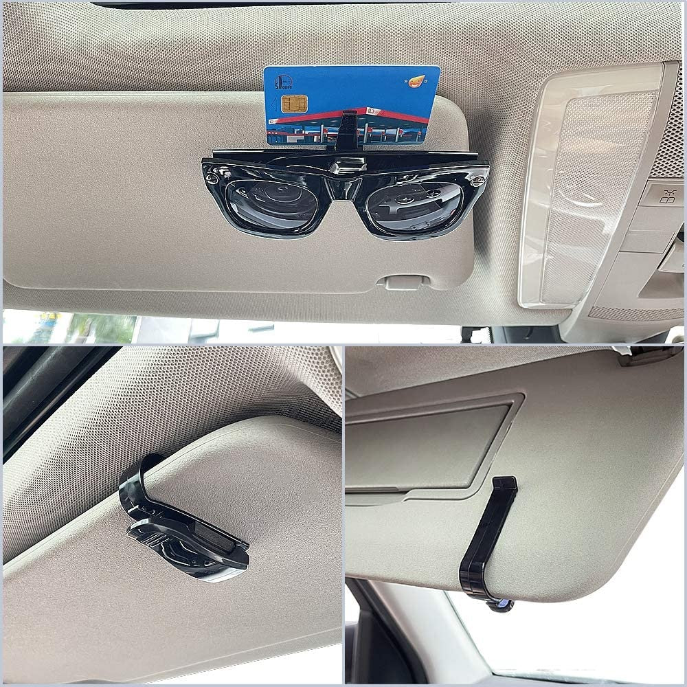Soporte para gafas de sol de coche, colgador de lentes de sol estable,  fácil de instalar, 4 piezas - AliExpress