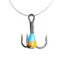 Anzuelos De Pesca En Hielo De 3 Mandíbulas X5 Unidades