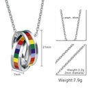 Collar Acero Inoxidable, Lgbt Gay Pride Jewelry Rainbow