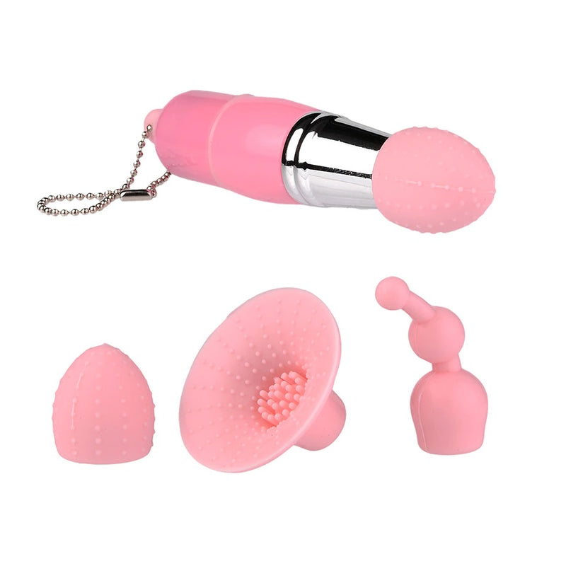 Mini Vibrador Succionador Femenino 3 Piezas Fetiche Fantasia