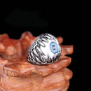 Anillo Mal De Ojo Punk Hip Hop Protección Mujer Hombre Moda