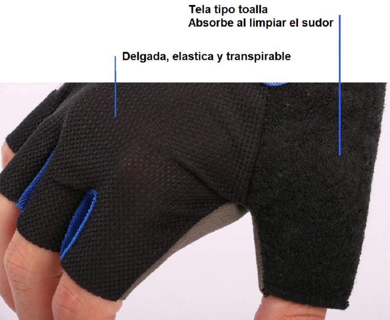 Guantes Dr. Bike Cortos Mochos (Diferentes colores y tallas)