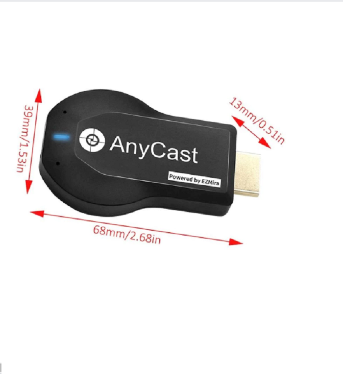 Tv Stick Anycast M4 Plus Full Hd 128mb Negro Con 128mb De Memoria Ram