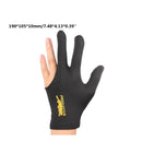 Guante Para Billar Tres Dedos Lycra Suave Mano Izquierda