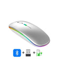 Mouse De Juego Multicolor Inalámbrico Usb Bluetooth