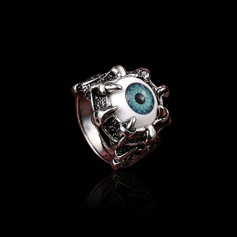 Anillo Mal De Ojo Punk Hip Hop Protección Mujer Hombre Moda