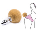 Plug Anal Animal Metálico Cola De Conejo Sexo Anal Sexy