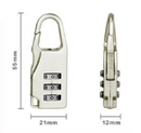 Candado Clave 3 Dígitos Maleta Casillero Morral Locker Viaje