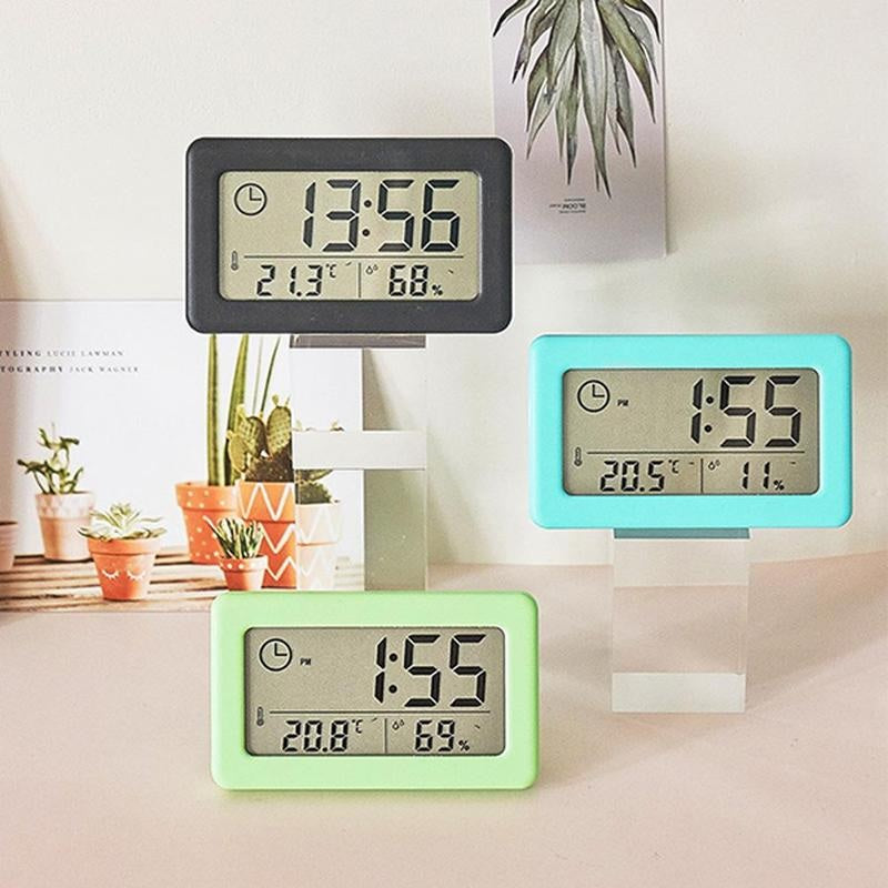 Reloj De Mesa Temperatura Humedad Electrónico Led