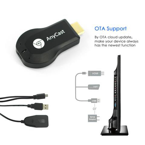 Tv Stick Anycast M4 Plus Full Hd 128mb Negro Con 128mb De Memoria Ram