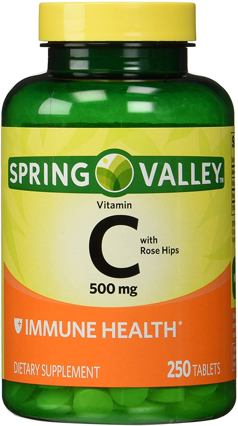Vitamina C 500mg Spring Valley Salud Inmunológico 250 Caps