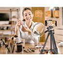 Trípode Profesional  Estuche + Adaptador Celular