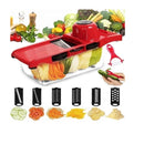 Pelador Rallador Cortador Revanador Frutas Verduras 6 En 1