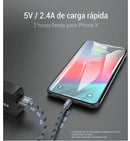 Cable Datos 2 Metros Carga Rapida 3.0 Lighting Para iPhone