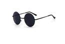 Gafas De Sol Redondas De Metal Estilo Gótico