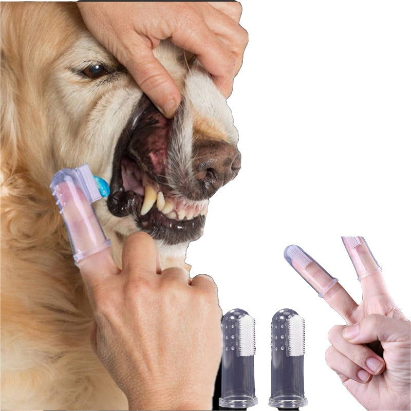 Cepillo De Dientes Súper Suave Para Mascotas Con Estuche Transparente