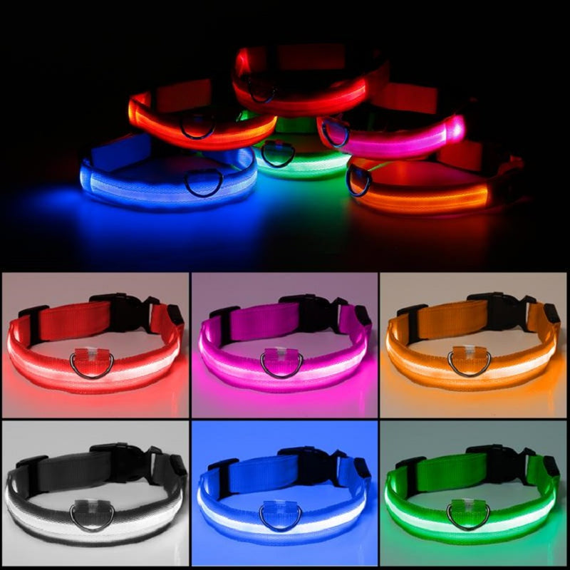 Collar Con Luz LED Para Mascotas