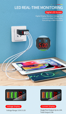 Cargador De Pared para Celular Carga Rápida 3.0 3 Puertos USB
