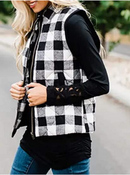 Chaleco De Cuadros Mujer