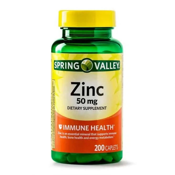 Zinc 50Mg Spring Valley Salud Inmune 200 Pastillas