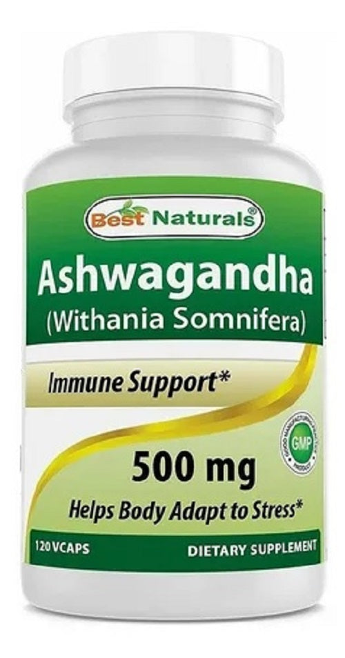 Ashwagandha Adaptogeno Best Naturals Control de Estrés 500mg