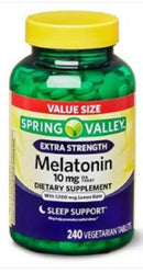 Melatonina Spring Valley 240 Tabletas Control Sueño