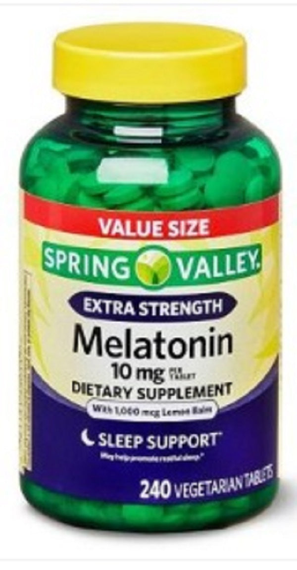 Melatonina Spring Valley 240 Tabletas Control Sueño