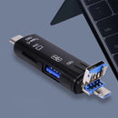 Adaptador Micro Usb Tipo C Micro Sd Computador Otg Tf 5 En 1