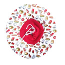 Collar Isabelino Para Recuperación De Cirugia Para Perro o Gato Diferentes Tallas Y Estampado de Fast Food