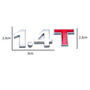 Emblemas Adhesivos 3d Para Carro 1.4t 1.8t 2.0t 2.5t 3.0t
