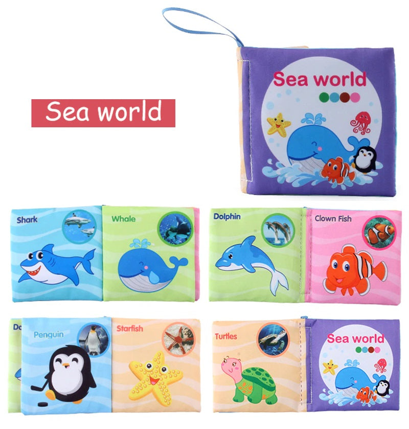 Libros Para Bebes Aprender Leer Animales Marinos Ingles Tel