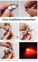 Luz Led para Válvula llanta (Diferentes colores)