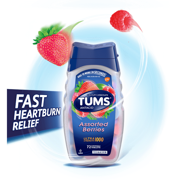 Tums Antiácido Frutos Rojos Americano