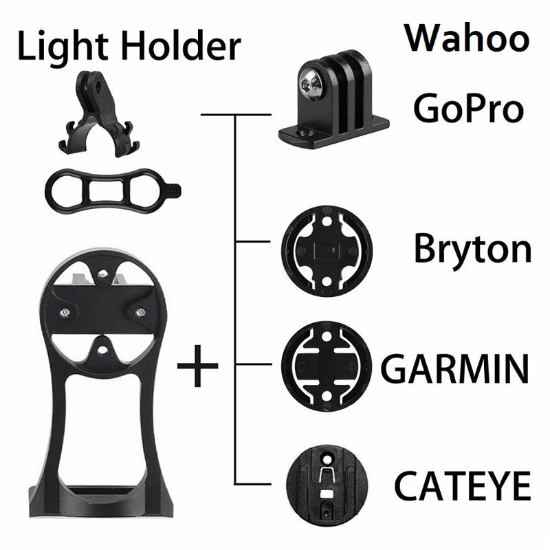 Soporte Ciclocomputador Frontal (Garmin, Wahoo, Cateye, Igpsport, Bryton, Gopro, Linterna) (Diferentes Colores)