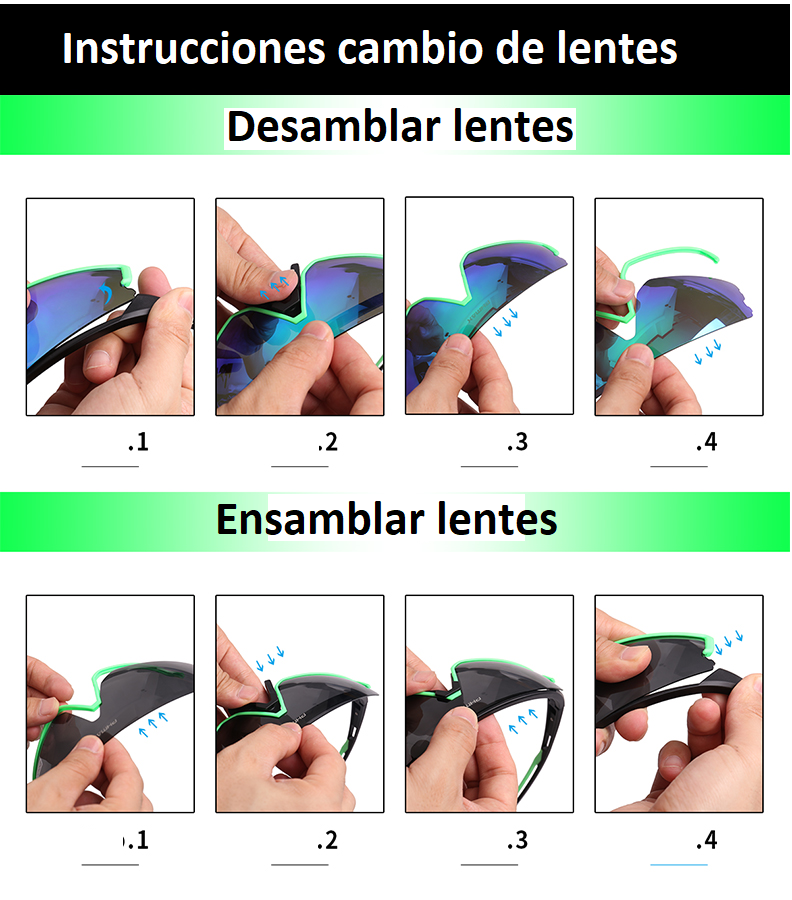 Gafas PHMAX Fotocrómaticas (Diferentes colores) (Set Completo)