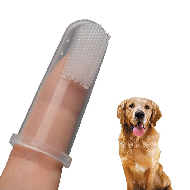 Cepillo De Dientes Súper Suave Para Mascotas Con Estuche Transparente