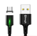 Cable Cargador Magnético Celular Carga Rápida (Tipo C, iPhone y Micro USB) 100cm