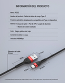Cable Datos 2 Metros Carga Rapida 3.0 Tipo C Super Calidad